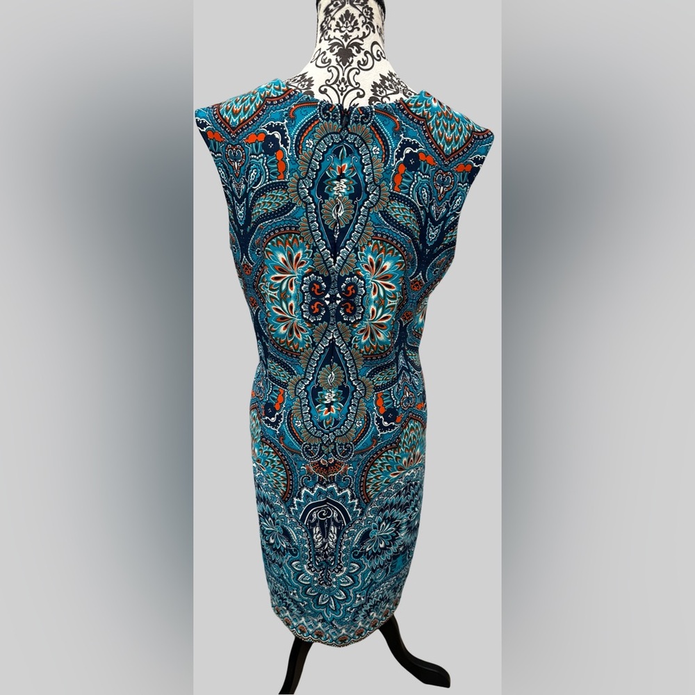 Liz Claiborne Paisley Tank Top - Blue and Orange - Picture 4 of 14